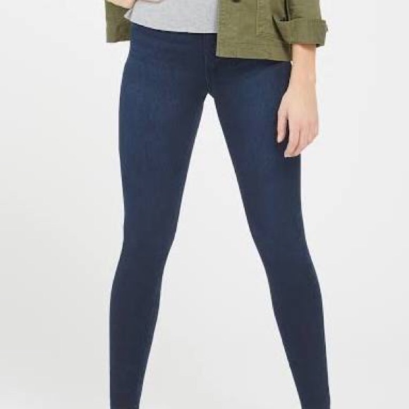 Spanx Jean Ish Pull On Denim Leggings 